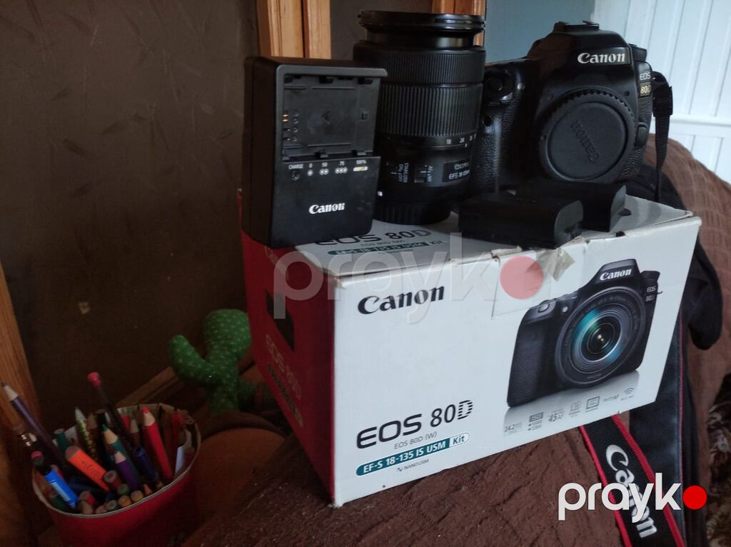 Canon EOS 80D fotoaparat dəsti - Korpus: Canon EOS 80D (Aps‑c, Dslr) — Fotoaparat, Gəncə (5)