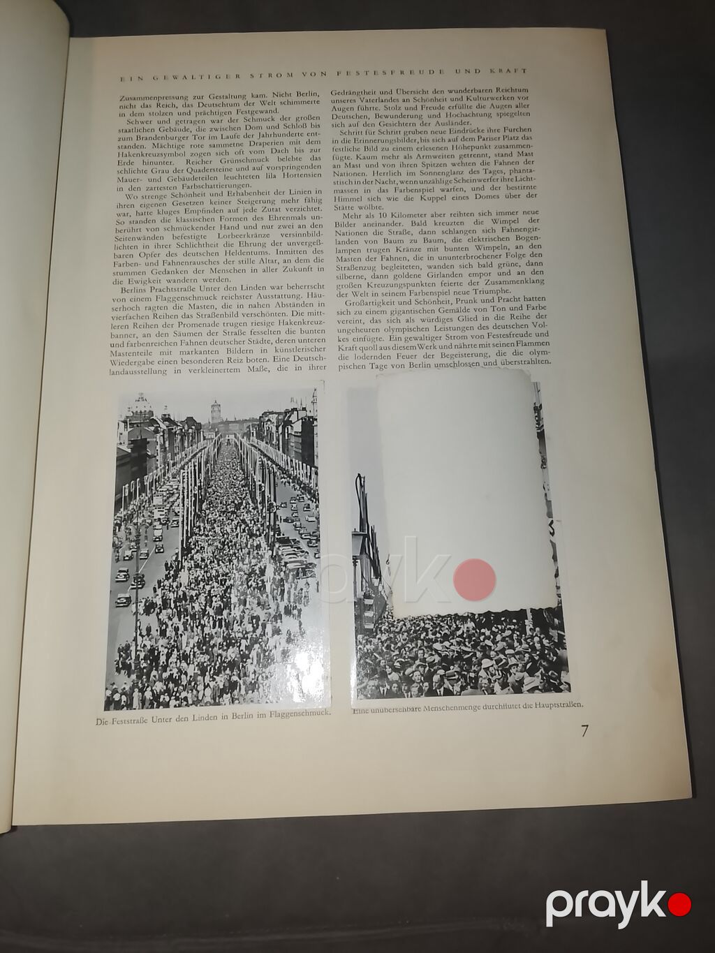 1936-CI ilin orijinal alman(n t) olimpiada kitabı — Kitablar, Bakı (3)