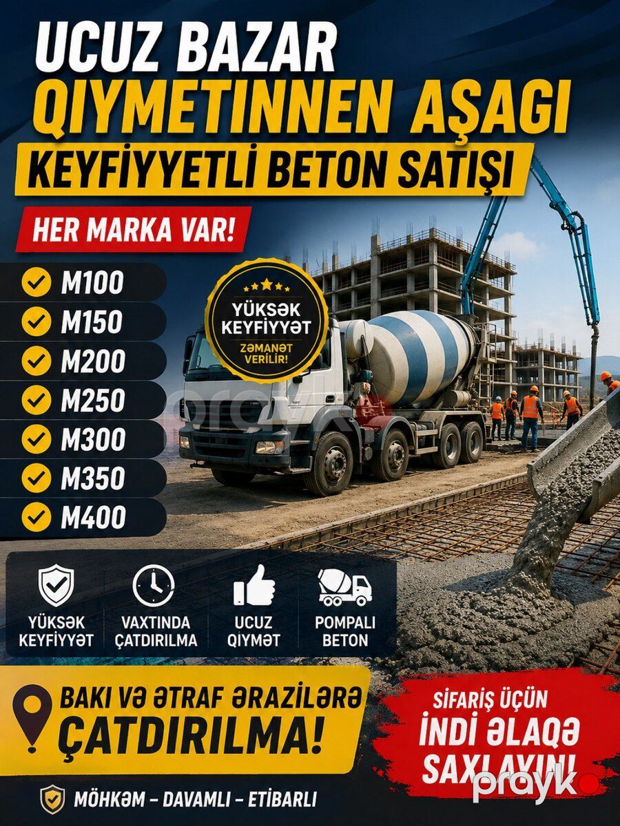 Beton sifarişi — Təmir və inşaat, Bakı (4)
