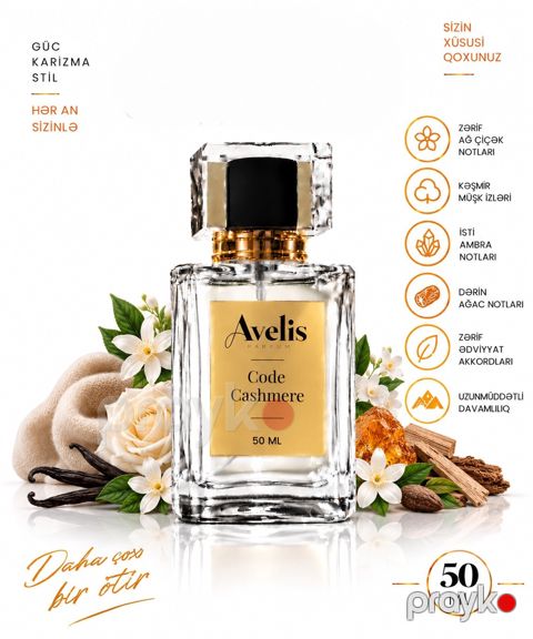 Ətir yağı No brand, Code Cashmere, Uniseks, 50 ml — Bakı