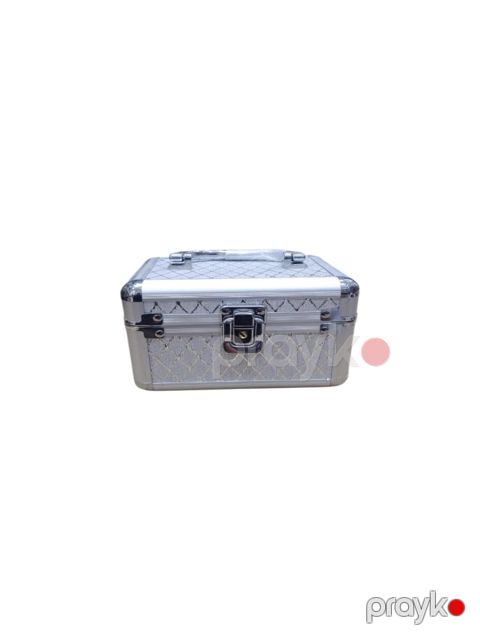 Kosmetik çanta YT-51, parlaq gümüşü, alüminium — Bakı