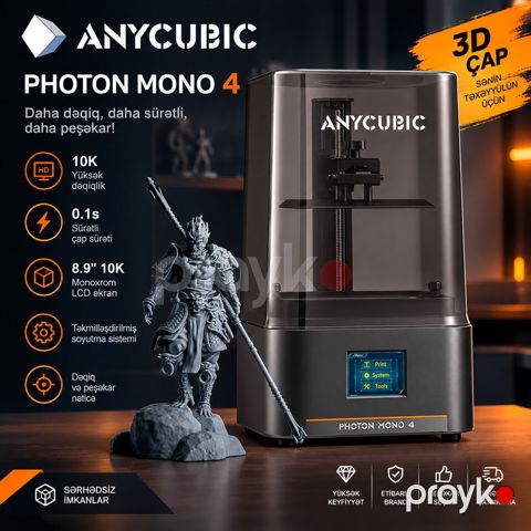 Anycubic Photon Mono 4 10K Resin 3D Printer — Bakı