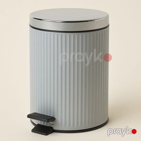 Zibil qabı pedallı 0501, boz, 5 L — Bakı