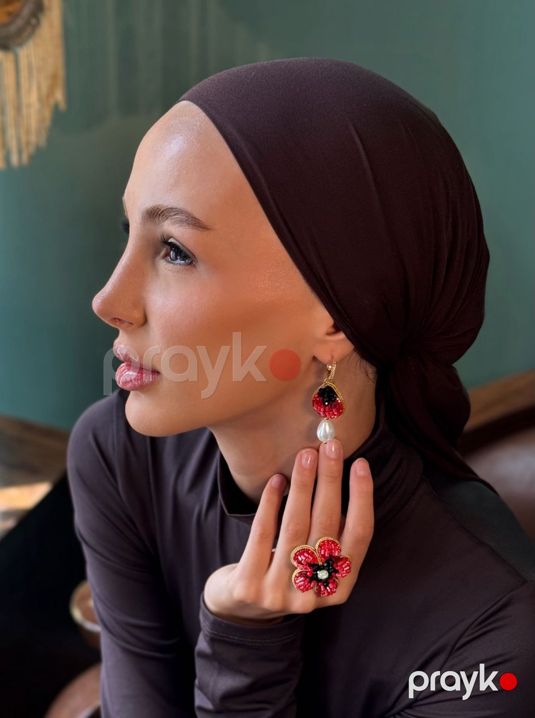Bijuteriya dəsti sırğa və üzük 6988 — Mallar, Bakı (2)