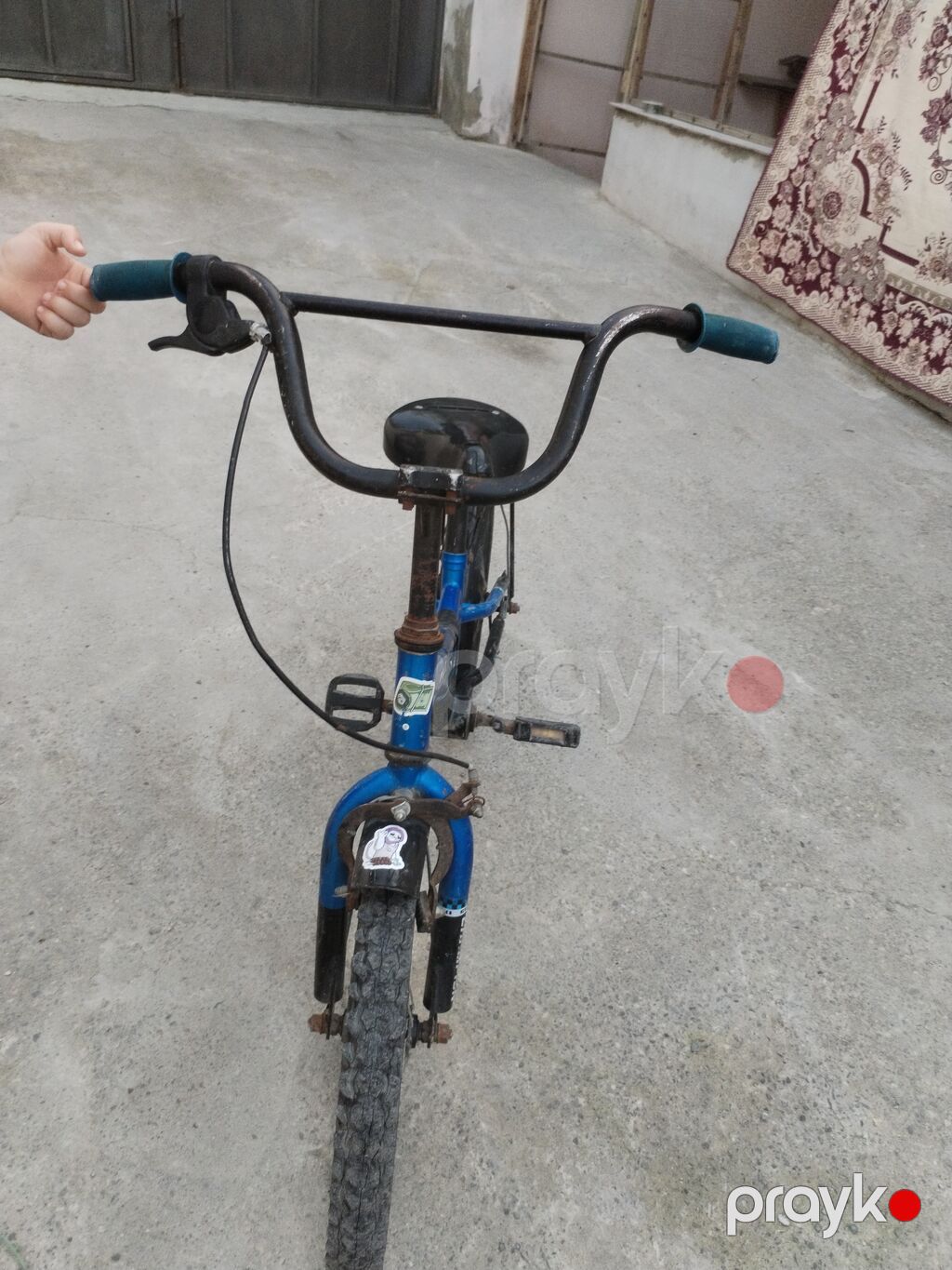 Uşaq velosipedi – 14 düym təkərlər - Rəng: mavi - Çərçivə: aşağı — Uşaq velosipedləri, Saray (3)