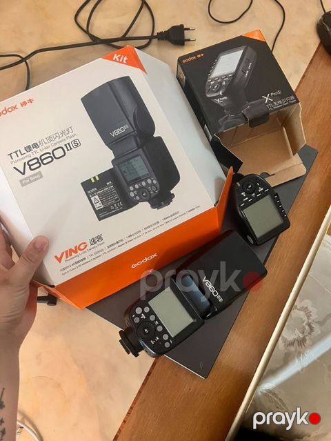 Godox V860II-S TTL Li-ion Speedlite + Godox XPro-S trigger dəsti (Sony — Bakı