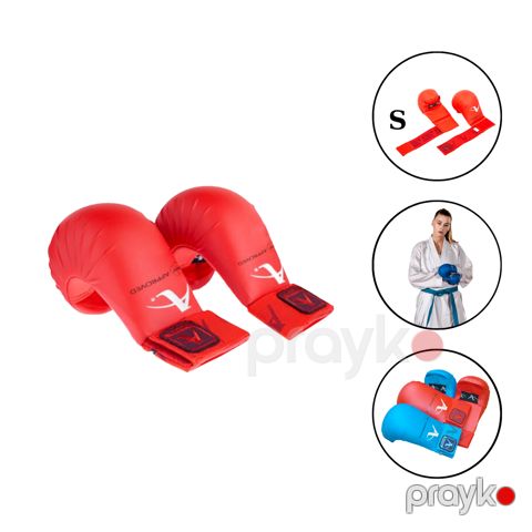 Karate üçün əlcəklər Aravaza 2349, S, qırmızı — Bakı