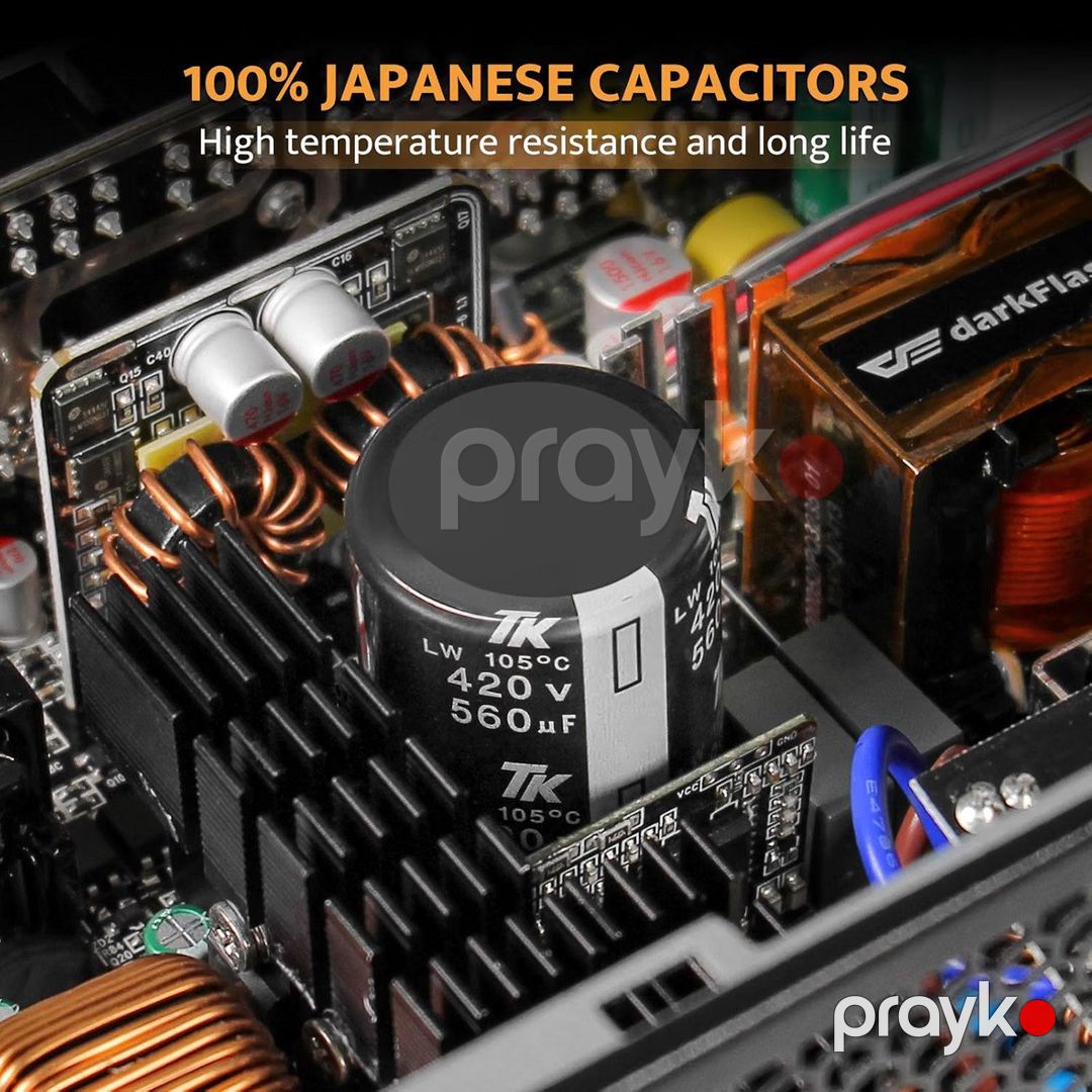 DarkFlash PMT1050 1050W 80+ Gold ATX 3.1 — Kompüterlər və noutbuklar, Bakı (7)