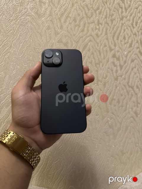 IPhone 15, 128 GB, Qara, Face ID — Bakı