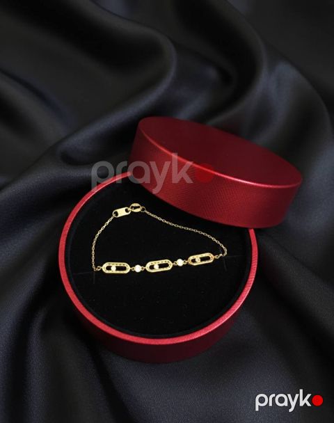 Qolbaq qizil4020 qadınlar üçün, qızıl 585 əyar — Bakı
