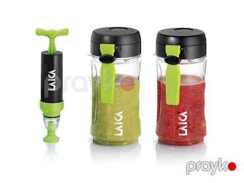 İçkilərin saxlama konteyneri dəsti Laica Vacuum Container VT3800 0.4 l, 1 əd, 16.2x9.2x8 sm, plastik, qapaqla, şəffaf — Bakı