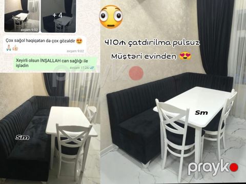 Mətbəx üçün künc dəsti - L‑şəkilli yumşaq künc divanı: qara rəng, dik — Quba