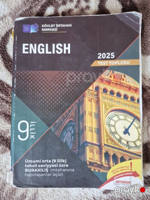 Məhsul: “English – 2025 Test Toplusu” (Dövlət İmtahan Mərkəzi) — Bakı