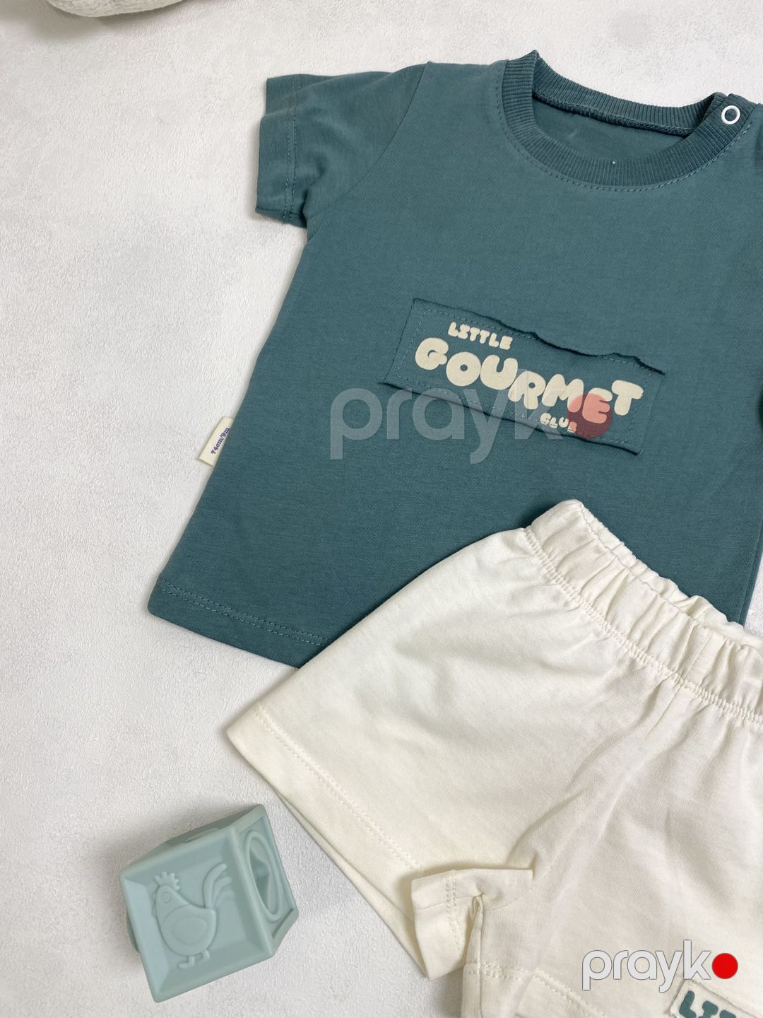 Oğlan üçün pencək və kostyum No brand, Şortlu dəst, 6-9 ay, Pambıq, Yaşıl — Mallar, Bakı (2)