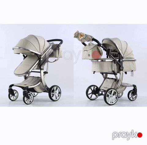 Uşaq arabası Kidilo Vip AD001, boz — Bakı