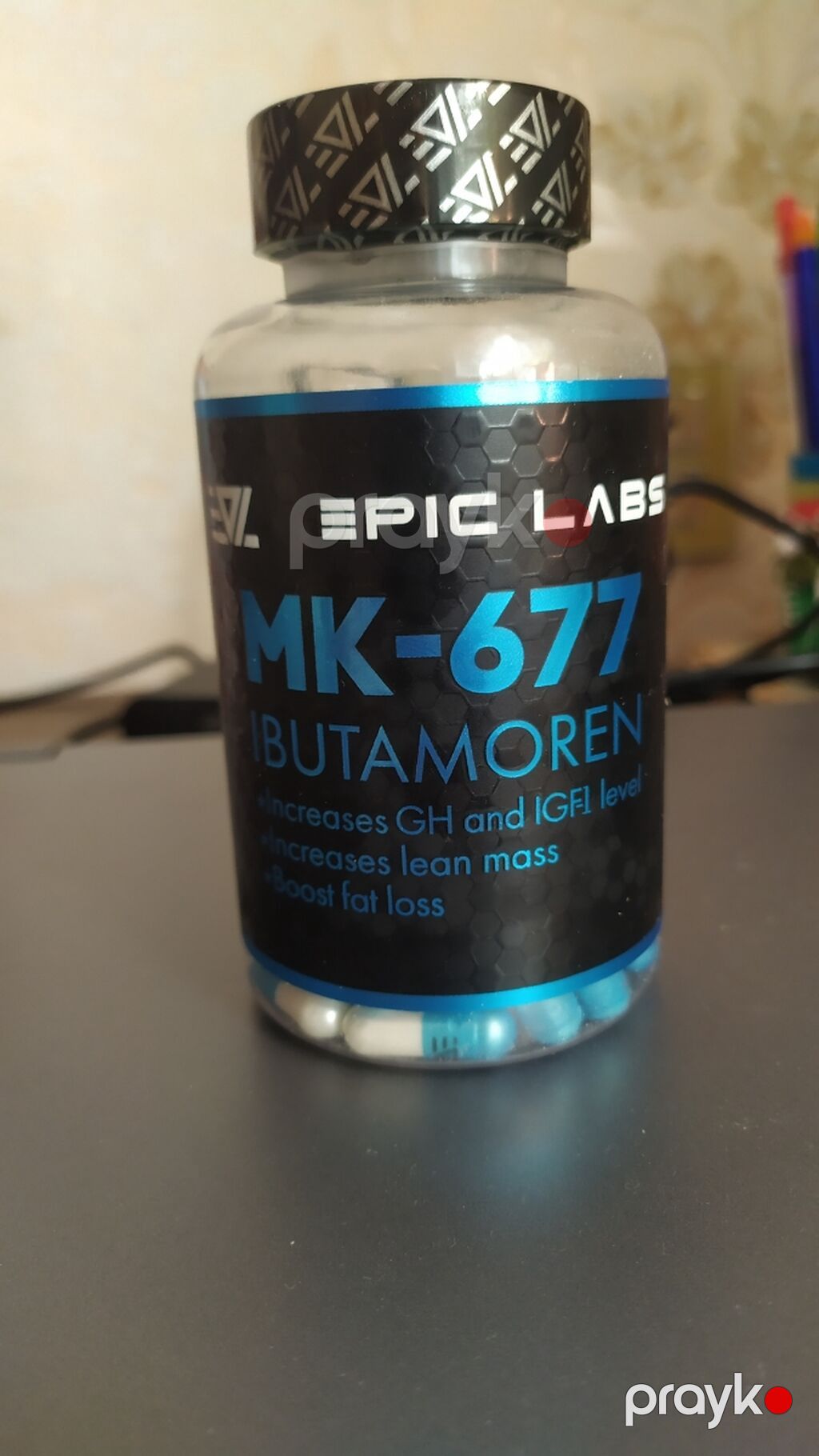 MK 677 Ibutamoren — Epic Labs Əzələ kütləsinin artımını dəstəkləyə — Vitaminlər və qida əlavələri, Xırdalan (2)