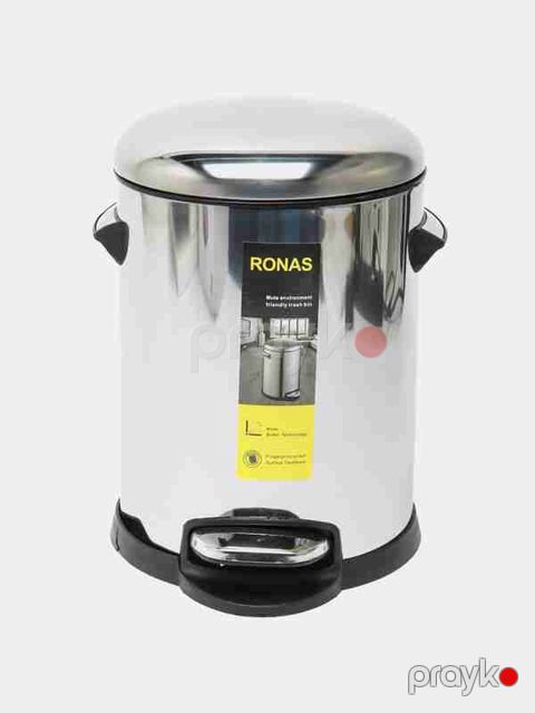 Zibil qutusu Ronas, metal, gümüşü, 5 l — Bakı