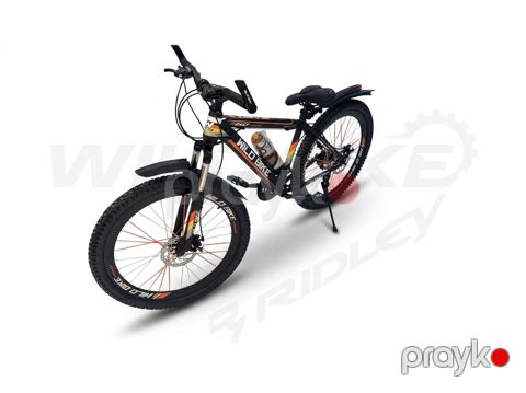 Şəhər velosipedi 4394, 24", qara/narıncı — Bakı