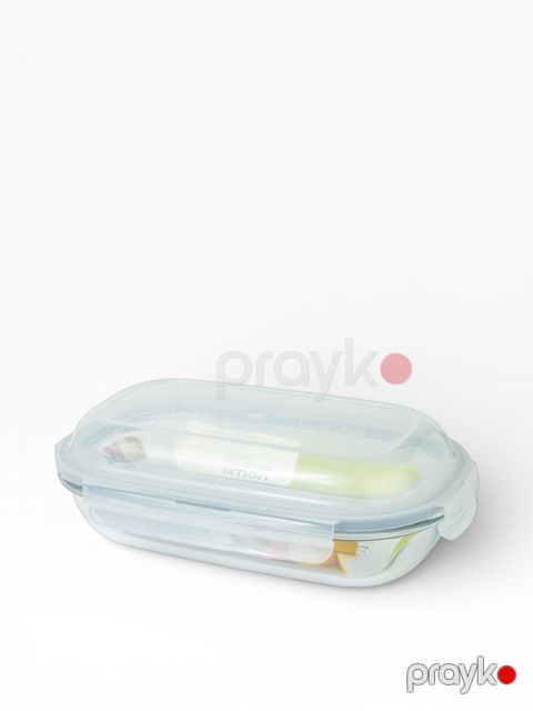Qida saxlama konteyneri FS-20061, plastik/şüşə, şəffaf, 900 ml — Bakı
