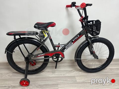 Şəhər velosipedi alm313 20", qara/qırmızı — Bakı