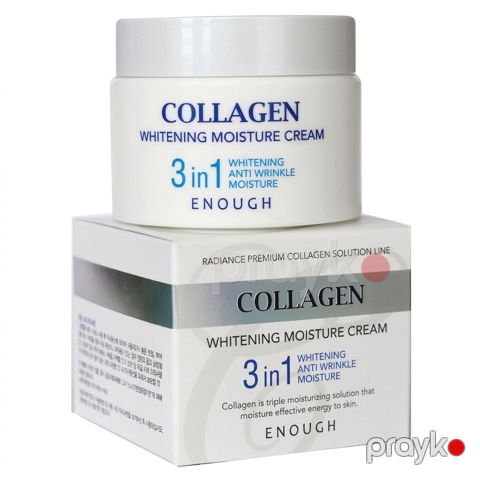 Üz üçün krem Enough Collagen 3-in-1, 50 ml, ağardıcı/nəmləndirici/qırışlara qarşı — Bakı