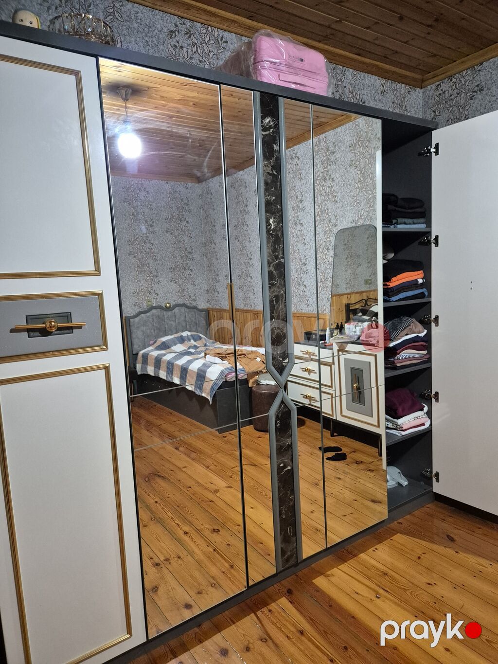 5 Qapılı - Güzgülü Dolab, 10 aydir alinib, heç bir siniği, çati — Şkaflar, Pirəkəşkül (3)