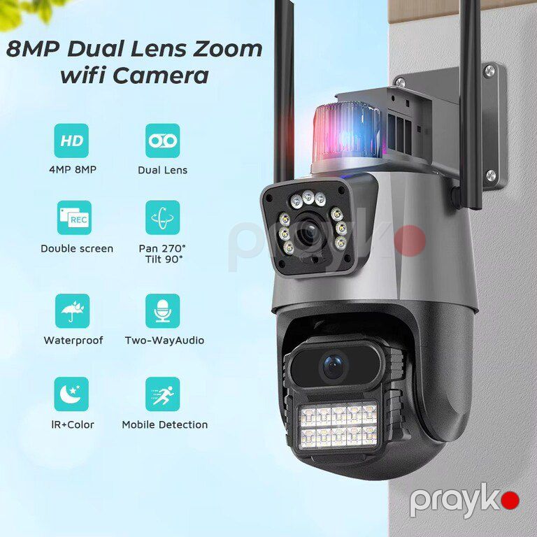 Smart IP kamera "P10Q 360° 8MP" — Ağıllı ev və təhlükəsizlik, Mingəçevir (2)