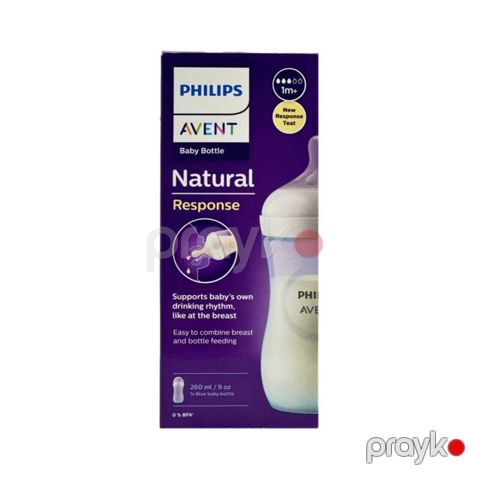 Qidalanma üçün qab Avent Natural Response, 1 ay+, mavi, 260 ml — Bakı
