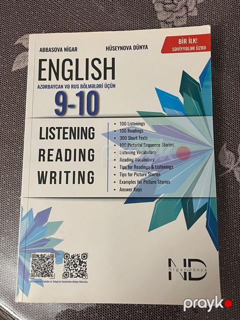 Məhsul: “English 9–10: Listening Reading Writing” hazırlıq vəsaiti — Bakı