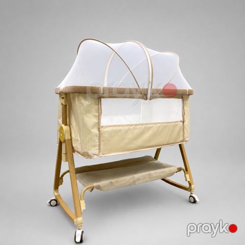 Beşik Cool Baby KDD3A, taxta/parça, krem, 90x55x75 sm — Bakı