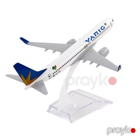 Dekorativ təyyarə modeli Aircraft Varig Boeing 737, 15x13x8 sm — Bakı