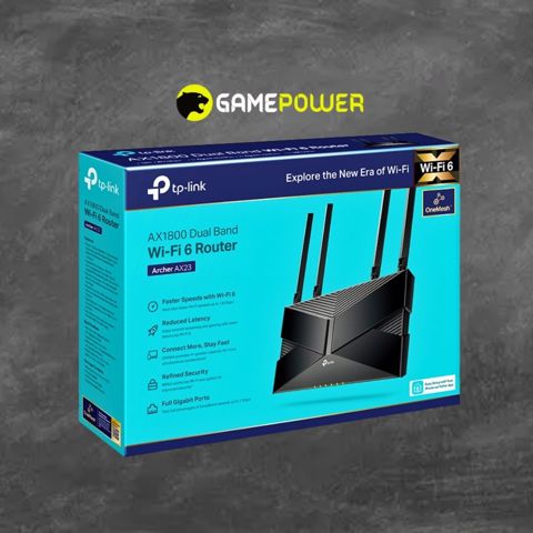 Router "TP-Link Archer AX23 Wi-Fi AX1800" — GamePower — Şəbəkə və server avadanlıqları