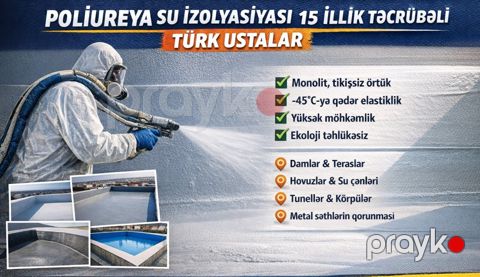 Poliureya su izolyasiyası xidməti — Bakı