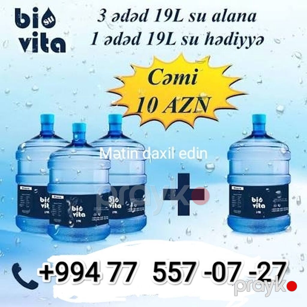 Məhsul: BioVita içməli su – 19 litrlik damacana Xüsusiyyətlər — Qida məhsulları, Bakı (3)