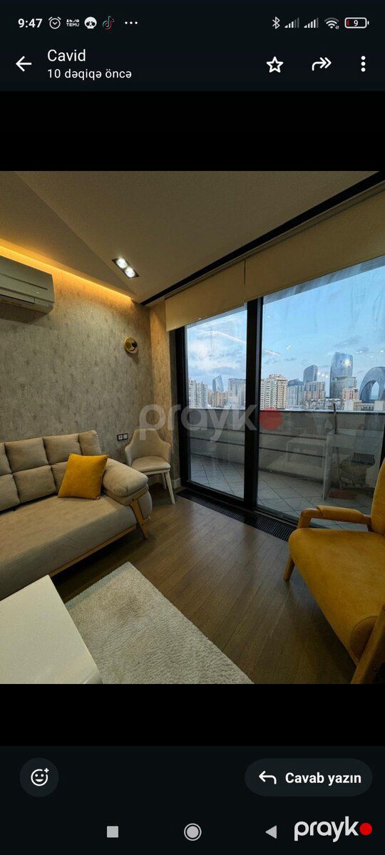 2-otaqlı yeni tikili kirayə verilir, Dilarə Əliyeva küç., 60 m² — Mənzil, Bakı (9)