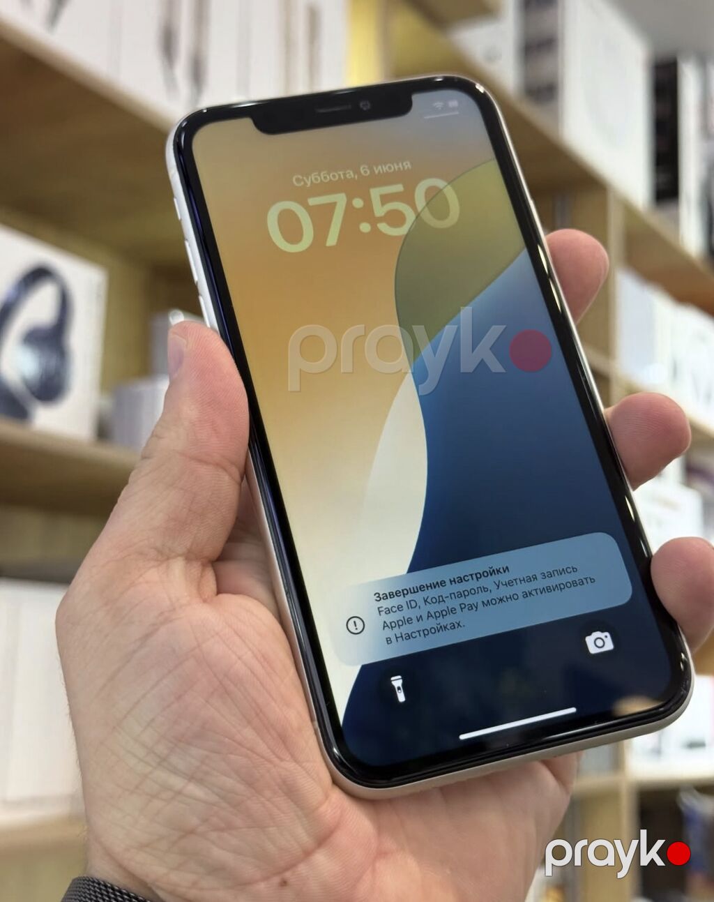 IPhone 11, 128 GB, Ağ, Zəmanət, Simsiz şarj, Face ID — Apple iPhone, Bakı (2)