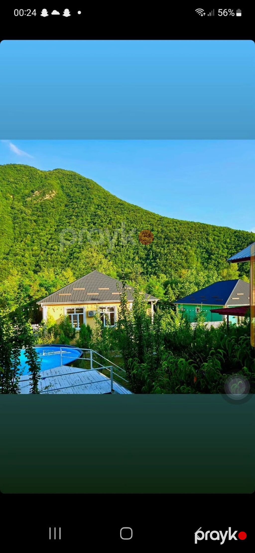 70 kv. m, 2 otaqlı, Hovuzlu — Ev, villa, Şəki (4)