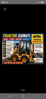 Traktor Xidməti Kiçik və iri traktorlar Təkərli və metal rezin — Строительная техника