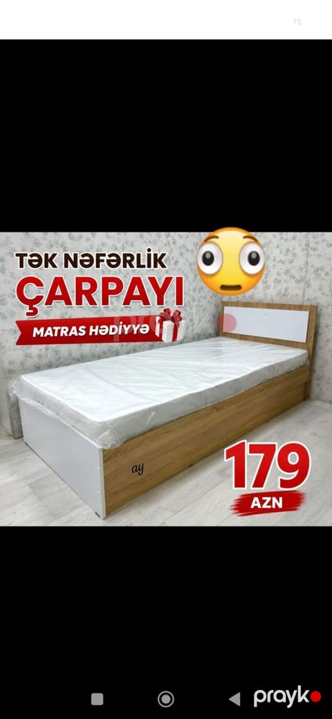 Tək nəfərlik çarpayı – sadə və funksional dizayn. Xüsusiyyətlər