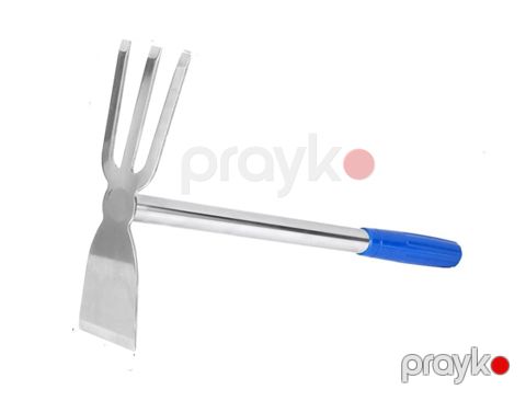 Dırmıq Kərki SHL-2051, paslanmayan polad, iki məqsədli, 35 sm, mavi tutacaq - SHL-2051 — Bakı