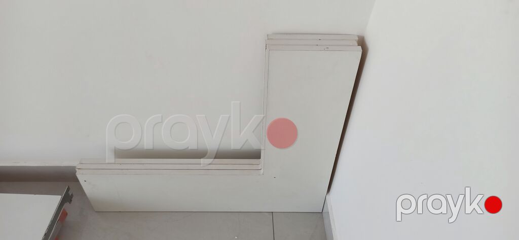 Dükan üçün vitrin rəfləri - Material: laminatlı Dsp/ldsp ağ panellər — Ağac məmulatı, Bakı (5)