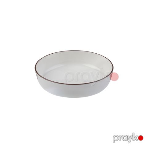 Kasa ID-Fine Modest Brown Stolt, farfor, ağ, 1170 ml, 21 sm — Bakı