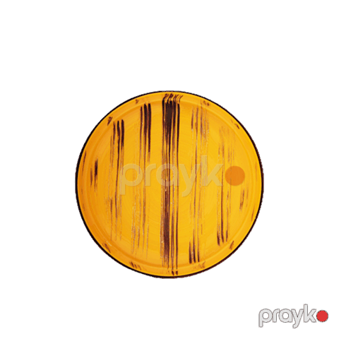 Nahar üçün boşqab Wilmax Scratch WL‑668420/A, dairəvi, 1 əd, 28 sm, farfor, sarı — Bakı