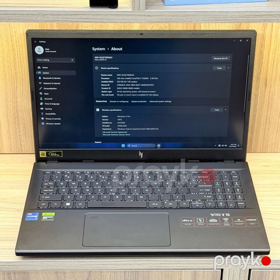 Acer Nitro V15 3050-6 GB I7-13 /16/512 — Noutbuklar, Bakı (4)