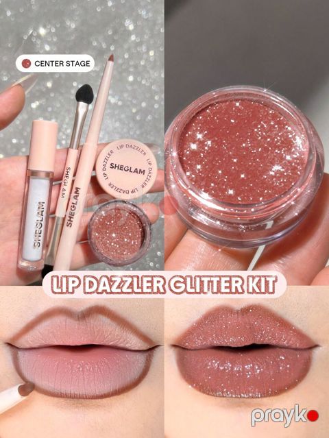 Sheglam Lip Dazzler Glitter Kit – “Center Stage” çaları - Dodaqlar — Masazır
