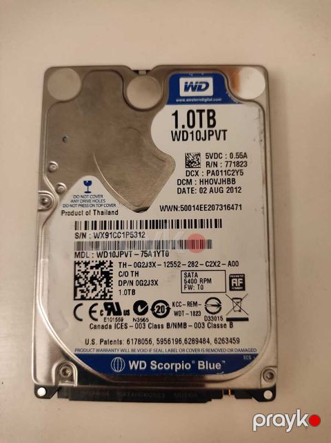 Sərt disk 2.5 Sata HDD 1TB — Bakı