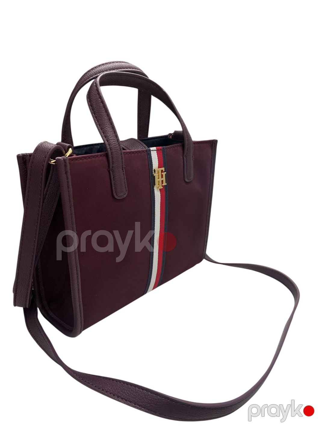 Kross-bodi çanta qadınlar üçün Tommy Hilfiger XW03720, poliuretan, tünd qırmızı — Mallar, Bakı (2)