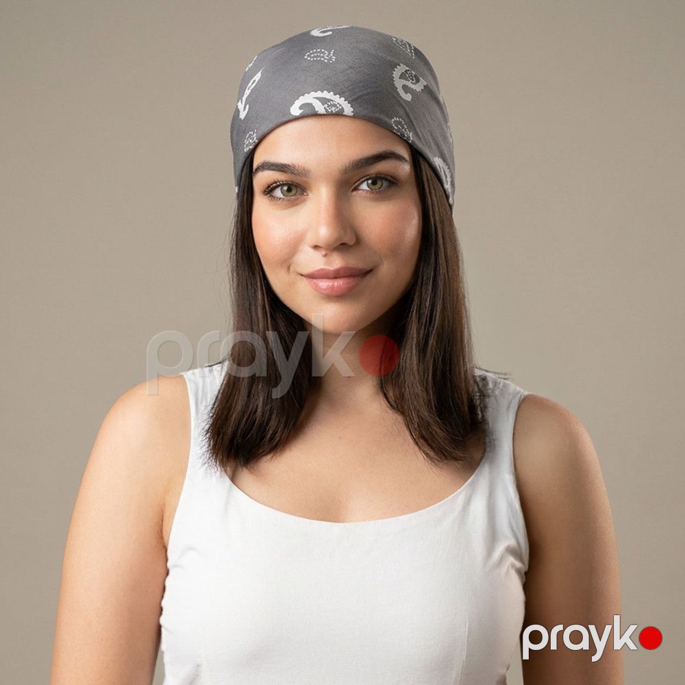 Kəlağayı Süsən S1661, ipək, boz, 75x75 sm — Mallar, Bakı (3)