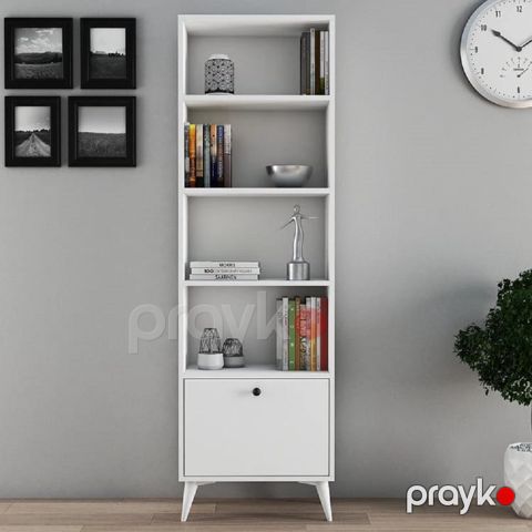 Şkaf 13900478, Ldsp, ağ, 28.5x185x57 sm — Bakı