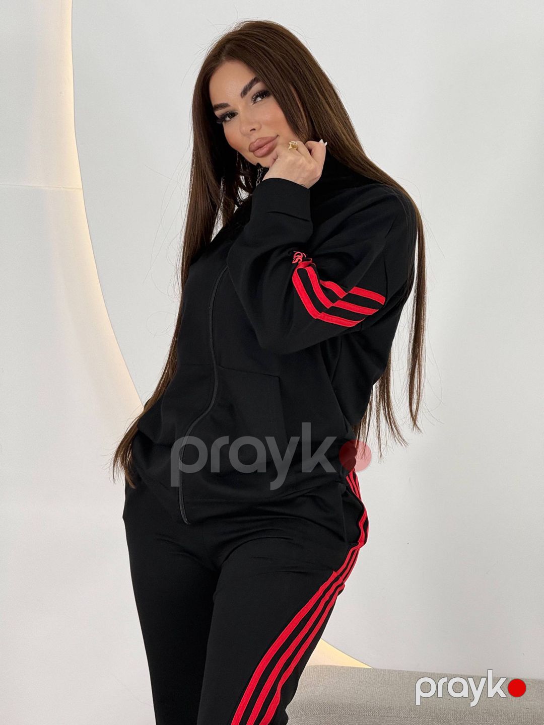 Qadın idman kostyumu No brand, Qara, İki iplik, 2XL, Payız-Qış — Mallar, Bakı (2)